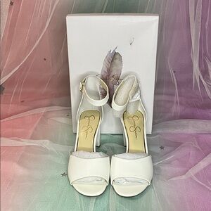 Jessica Simpson Bright White Heels